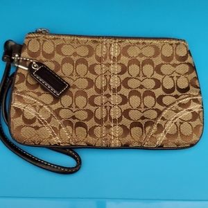 Classic Coach Wristlet